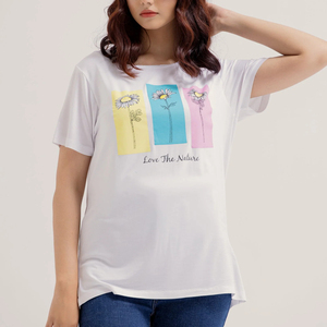 Camisetas de Mujer para Verano, Cuello Redondo, Camisetas Lisas de Manga Corta, Ropa Casual, Camisetas de Mujer 100% - Product Image 6