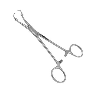 Pinzas de acero Roeder para huesos pequeños con pinza perforadora, utilizadas para sujetar toallas, paños quirúrgicos y tejidos. - Product Image 6
