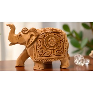 Artisan Hand-Carved Jodhpur Wood <b>Elephant</b> Handle - Wholesale B2B Pricing - Product Image 2