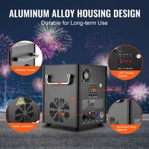 Confezione da 2 Macchine per Scintille Fredde 500W con Controller per Fuochi d'Artificio, Altezza Regolabile 6.6-13ft, Sistema DMX Avanzato, Schermo LED, Batteria - Product Image 5