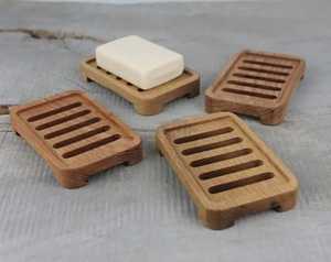 Wood Soap Box with Lid Removable Slotted Drainer Sponge Holder-Eco-Friendly Durable Modern Bathroom Stand by SKIES TRADERS - Product Image 6