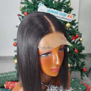 Vietnamese Virgin Hair Long Straight <b>Lace</b> <b>Front</b> <b>Wig</b> Double Drawn 5X5 Closure Glueless Transparent <b>Lace</b> Medium Cap Salon Wear - Product Image 2