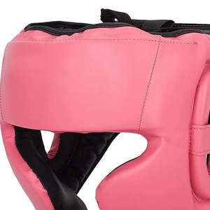 High Quality Custom Logo Boxing <b>Helmets</b> Breathable Leather Head Guard with New <b>Safety</b> Features Different Colors Head Guard - Product Image 2