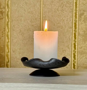 <b>Top</b> Selling Oval Design Metal Candle stand Holder High Quality Handmade Eco-Friendly Black Home Hotel Party Decoration - Product Image 1