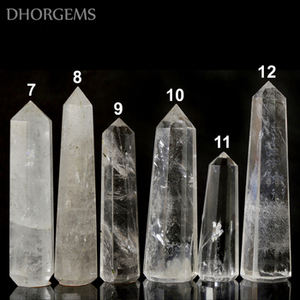 Varita de Cuarzo Cristalino Pulido, Torre de Cuarzo Transparente Natural, Punto de Masaje de Piedra Preciosa, Varita de Cristal Mejorada para Relajación y Sanación - Product Image 4