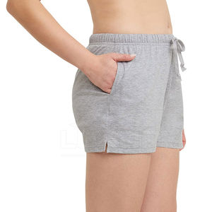 Shorts Formales de Verano para Mujer al por Mayor, Personalizados, Transpirables, Ligeros, con Cintura Elástica, Mezcla de Algodón, Color Sólido - Product Image 1