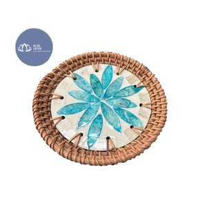 แผ่นรองแก้วเซรามิกหวายสไตล์โมเดิร์นรักษ์โลกขายดีที่สุด ของตกแต่งโต๊ะ - Product Image 2