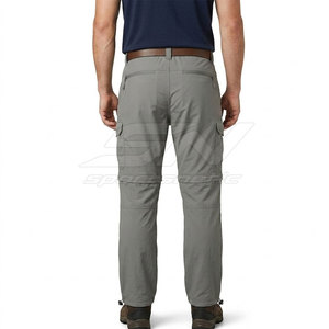 Pantalon de randonnée pour homme avec tissu extensible, poches utilitaires, coutures renforcées et coupe ajustée confortable - Product Image 4