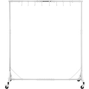 Supporto Regolabile in Altezza per Verniciatura Auto, 1,5 m - 2,1 m, Capacità 30 kg, 8 Ganci, 4 Rastrelliere per Asciugatura - Product Image 1