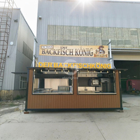 Restaurant en conteneur maritime, restaurant en conteneur de 20 pieds avec cuisine, bar en conteneur de haute qualité