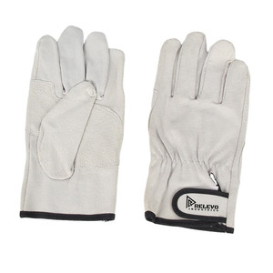 Cowhide Two-layer Short Full Leather Wear-resistant Non-slip Thermal Insulation Labor protection Welding <b>Gloves</b> - Product Image 5