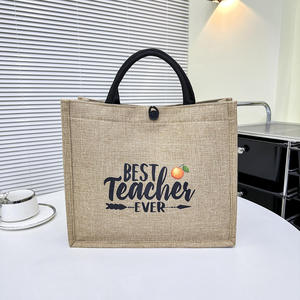 Bolsa de Yute Natural de Alta Calidad, Reutilizable, Ecológica, para Compras en el Mercado - Product Image 4