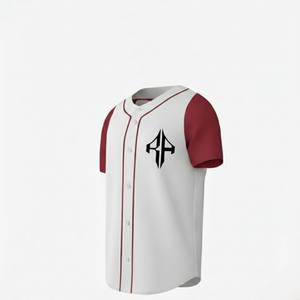 Camisetas de Béisbol con Estampado Digital 100% Poliéster, Transpirables, de Secado Rápido, Cuello en V, Manga Corta, por RIVIAN ATLANTIC - Product Image 6
