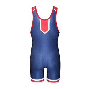 Singlet de Lucha Libre sin Mangas para Hombre, Diseño Sublimado, Secado Rápido, para Gimnasio, Fitness, Levantamiento de Pesas, Juvenil - Product Image 2