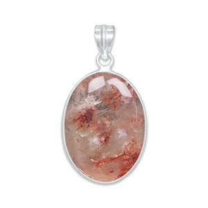Wholesale Supplier of Vintage Style Natural 925 Silver Cherry Quartz Jewelry Manufacturing Silver Plated Brass Charms Pendant - Product Image 5