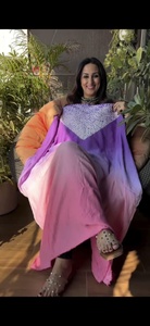 Kaftan sibori haut de gamme non cousu en pure soie modal, tissu de créateur tie-dye pour robe kaftan, matière pour femmes, fournisseur en gros - Product Image 5