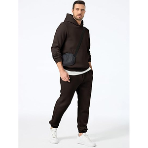 Mens Hooded Cotton Tracksuit Outfit <b>Set</b> Sportswear Jogger Pants Comfort Daily Wear Fashion Style - Product Image 2