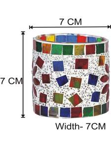 Mosaic Crystal Handmade Eco-Friendly Colorful Decorative Votive <b>Tea</b> <b>Light</b> <b>Holder</b> for Christmas Home Decoration - Product Image 3