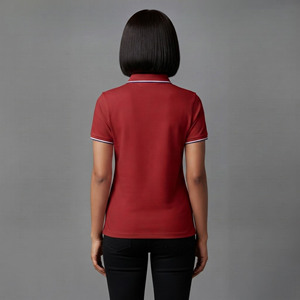 Chemises pour femmes 100 % coton en gros, personnalisables avec logo brodé, respirantes, à manches courtes, couleur unie, décontractées et confortables pour l'été - Product Image 5