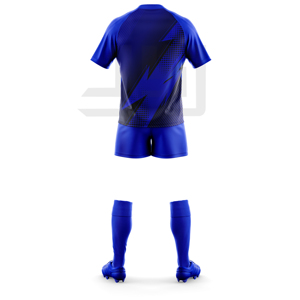 Maillot et short de rugby personnalisés brodés, légers, pour hommes, compétitions sportives d'équipe, 100 % polyester - Product Image 3