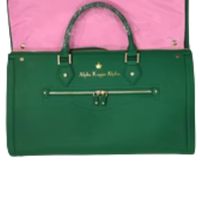 Sac de voyage vert grande capacité, sac de week-end, sac de sport, sac fourre-tout, bagage cabine, style Alpha, pour tenues de sororité grecque, sac à bagages élégant