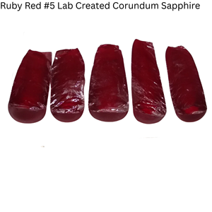 5 #   Corindón Sintético Rojo, Materia Prima de Rubí sin Cortar, Cambio de Color, Tratado Térmicamente, Cilindro en Bruto - Product Image 4