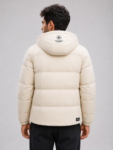 Chaqueta Acolchada de Lona para Hombre de Alta Calidad 2026, Impermeable, con Capucha, Ligera y Cálida, para Viajes Casuales y Uso Diario - Product Image 2