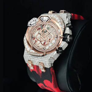 Luxury Moissanite Diamond Watch Men Full Pave VVS Moissanite Stones Stainless Steel <b>Automatic</b> Wristwatch - Product Image 2
