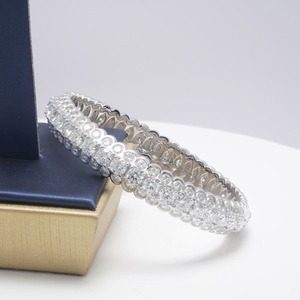 Bracelet jonc en diamant moissanite le plus vendu pour femmes, bijoux raffinés, cadeau d'anniversaire, disponible au meilleur prix - Product Image 3