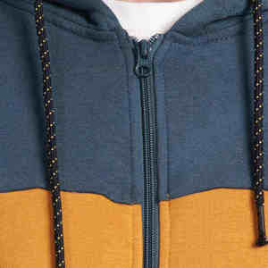 Men's Heavyweight Full Zip Hoodie Premium Cotton Fleece Sweatshirt Long Sleeve Drawstring Hood - Product Image 6