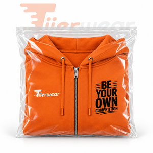 Sweat à capuche zippé orange pour homme, coupe classique, en molleton décontracté, personnalisable avec votre logo – Nouveaux sweats à capuche zippés pour homme - Product Image 6