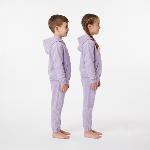 Conjunto de Sudadera con Capucha y Pantalones Deportivos de Algodón para Niños, de Alta Calidad, con Lavado Ácido, Media Cremallera, Estampado Personalizado, Unisex, Ropa Deportiva Informal - Product Image 3