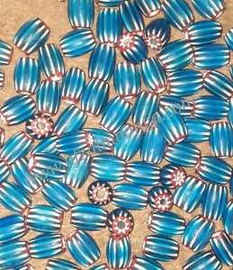 Mezcla de Cuentas Africanas Chevron |   Cuentas Mini Chevron de Ghana, 4 Colores, Lote al por Mayor - Product Image 4