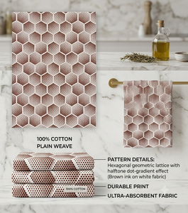 Essuie-tout Moderne Imprimé 100% Coton 150-210 GSM à Motif Géométrique Durable Lavable Anti-Usure pour Cuisine, Hôtels et Restaurants - Product Image 5