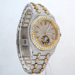 Reloj de Diamantes VVS de Alta Calidad, Nuevo, con Diamantes Cultivados en Laboratorio, Joyería de Moda, Reloj con Incrustaciones de Diamantes - Product Image 4