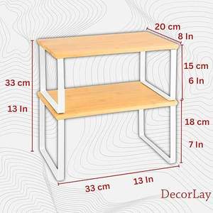 Hot Sale Durable Steel Double Tier <b>Spice</b> Rack Space Saving Kitchen Shelf for <b>Spice</b> <b>Jar</b> Organization Available At Wholesale Price - Product Image 5