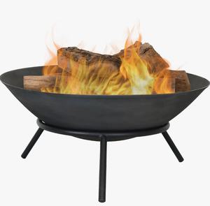 <b>Large</b> Garden Decor Heating Iron Fire Pit Tabletop Metal Party <b>BBQ</b> Grill Stove Square Wood Burning Black Fire Pits - Product Image 2