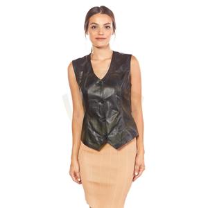 Chaleco de Cuero Premium para Mujer, Impermeable, de Cuero Genuino, Personalizable, a Bajo Precio - Product Image 5