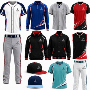 Uniformes de Béisbol y Sóftbol Hechos a Medida - Diseño Impreso de Manga Corta, 100% Poliéster, Transpirable, de Secado Rápido, Uniformes para Equipos Adultos - Product Image 3