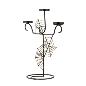Portavelas Colgante de Hierro Negro con Diseño de Telaraña para Halloween y Pascua, Hecho a Mano, Ecológico y Duradero, para Decoración del Hogar - Product Image 6