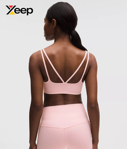 XEEP High Quality Women Yoga Sports <b>Bra</b> XC-SB-83 Solid Simple Breathable Adjustable <b>Straps</b> Removable Pads High Support Quick Dry - Product Image 3