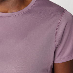 Soldes d'été : T-shirts pour femmes, unis, 100% coton, col rond, coupe slim, décontractés - Product Image 5