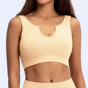 Top Selling Women's Sexy Plus Size High Support Breathable Quick-Drying Four-Way <b>Stretch</b> Sports <b>Bra</b> for Fitness Yoga Gym Running - Product Image 4