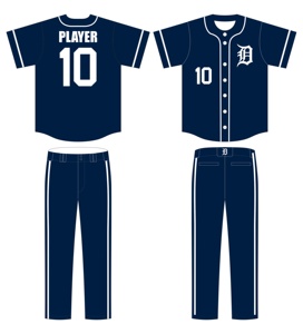 Ensemble complet d'uniformes élégants de baseball pour adultes - Product Image 1