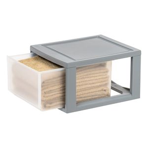 Plastic Storage <b>Drawers</b> 14 Qt Stackable <b>Under</b> <b>Bed</b> Bins Modular 4-Pack - Product Image 2