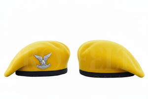 100% High Quality <b>Beret</b> Cap With Structured Shape Breathable Material Comfortable Fit Custom Size Uniform Accessory Hats - Product Image 3