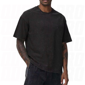 Camiseta de Hombre de Diseño Personalizado, 100% Algodón, 300GSM, Cuello Redondo, Hombros Caídos, Corte Cuadrado, Estilo Urbano Informal - Product Image 3