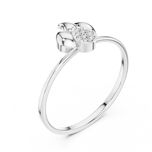 10K Customized Design Glow Loop Ring with Gold Plated Stones Fine Jewelry for Anniversary or Engagement - Product Image 3