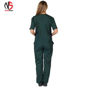Tenues d'infirmières professionnelles à col en V, dernières conceptions personnalisées OEM/ODM, uniformes d'hôpital chez NURAK 2026 - Product Image 2