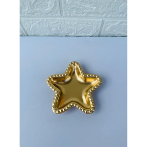 Elegante Tazón de Metal Dorado para Joyas, Estilo Glamuroso, Soporte para Anillos, Aretes y Collares, Regalo de Boda, Tazón Decorativo para Adornos - Product Image 3